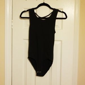 Black tank bodysuit